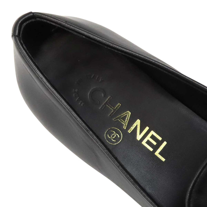 CHANEL 
COCO CC ロゴ レザー 
ココマーク オペラシューズ