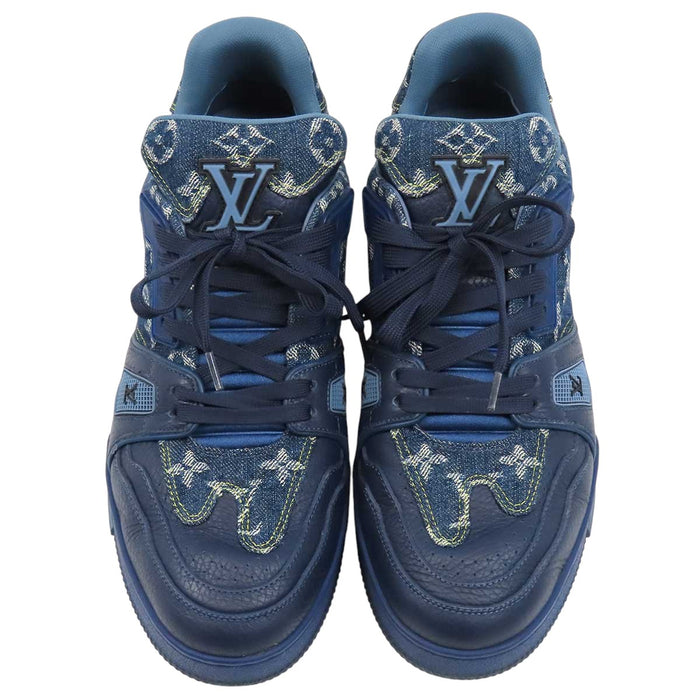LOUIS VUITTON 
レザー レースアップ 
×NIGO LV トレイナーライン モノグラムデニム スニーカー