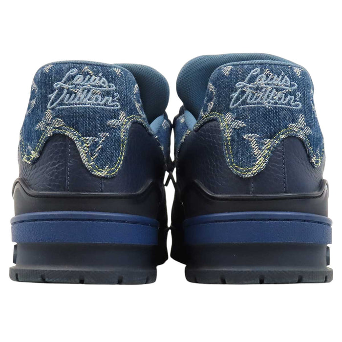 LOUIS VUITTON 
レザー レースアップ 
×NIGO LV トレイナーライン モノグラムデニム スニーカー