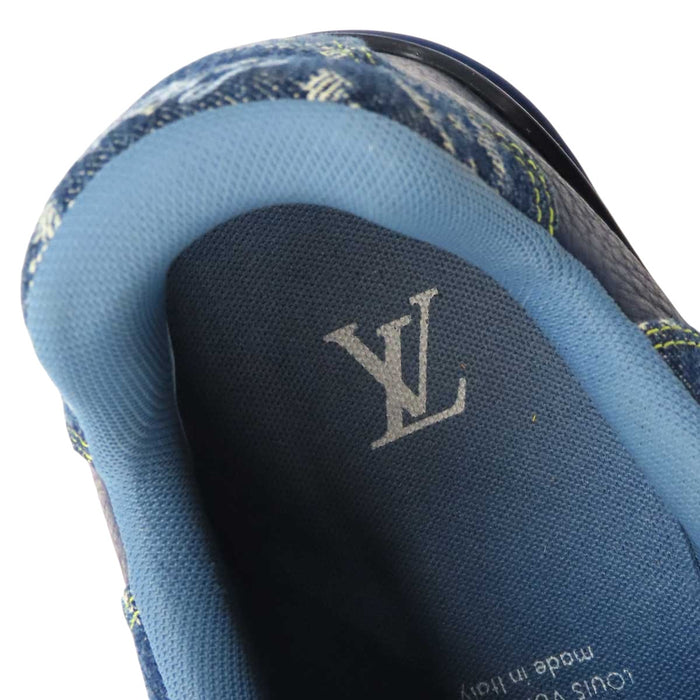 LOUIS VUITTON 
レザー レースアップ 
×NIGO LV トレイナーライン モノグラムデニム スニーカー
