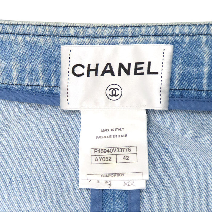 CHANEL 
COCO CC ココボタン コットン 
ココマーク デニム ジャケット