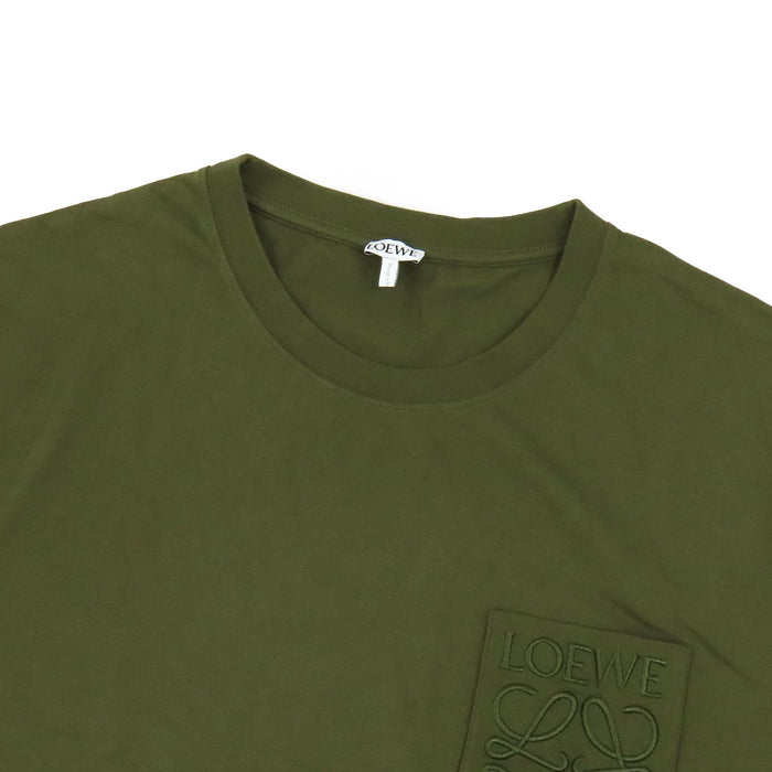 LOEWE 
T-shirt en coton à col rond 
avec logo Anagram brodé