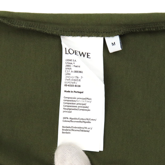 LOEWE 
T-shirt en coton à col rond 
avec logo Anagram brodé