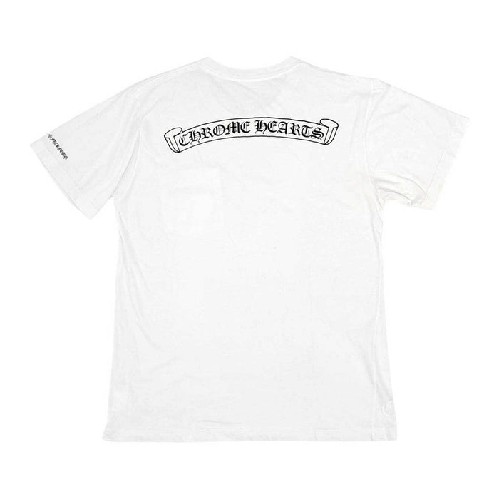CHROME HEARTS 
CH ロゴ コットン クルーネック 
スクロールラベル プリント Tシャツ