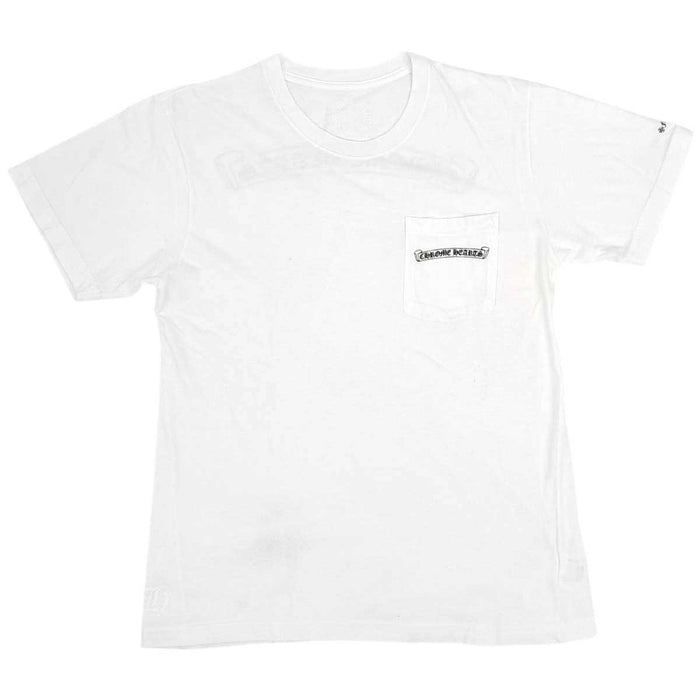 CHROME HEARTS 
CH ロゴ コットン クルーネック 
スクロールラベル プリント Tシャツ