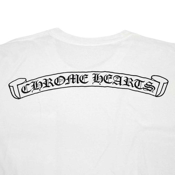 CHROME HEARTS 
CH ロゴ コットン クルーネック 
スクロールラベル プリント Tシャツ