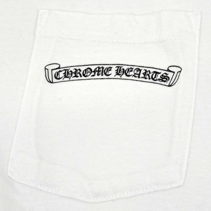CHROME HEARTS 
CH ロゴ コットン クルーネック 
スクロールラベル プリント Tシャツ