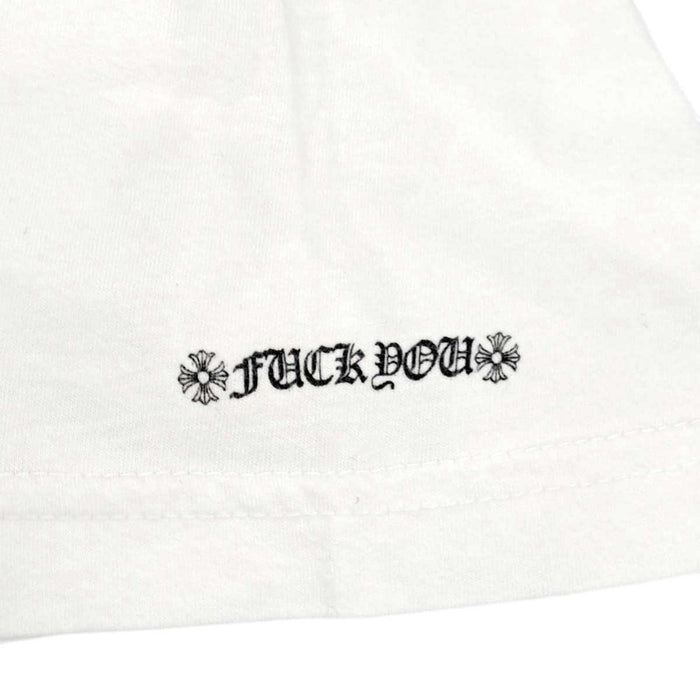 CHROME HEARTS 
CH ロゴ コットン クルーネック 
スクロールラベル プリント Tシャツ