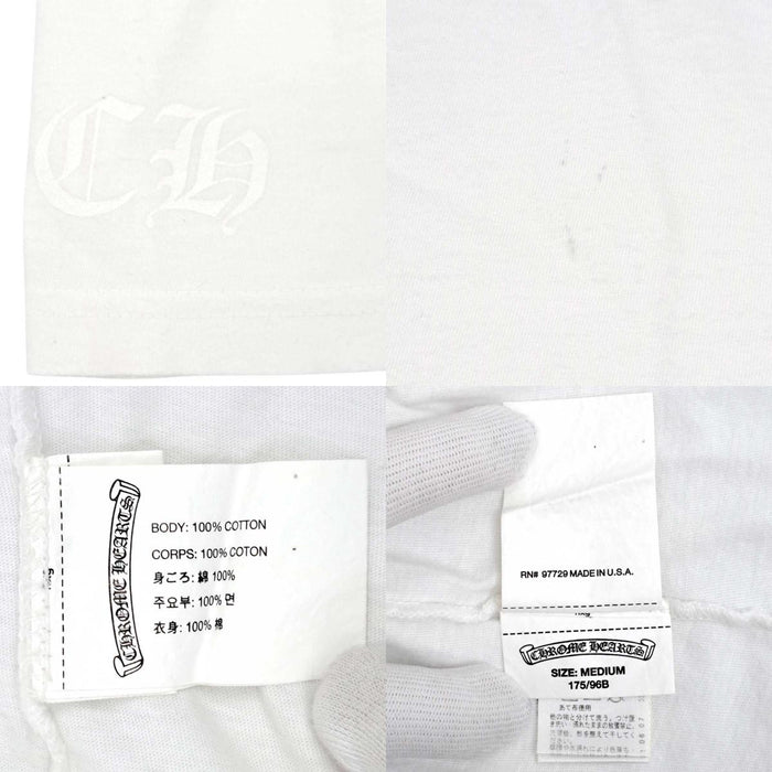 CHROME HEARTS 
CH ロゴ コットン クルーネック 
スクロールラベル プリント Tシャツ