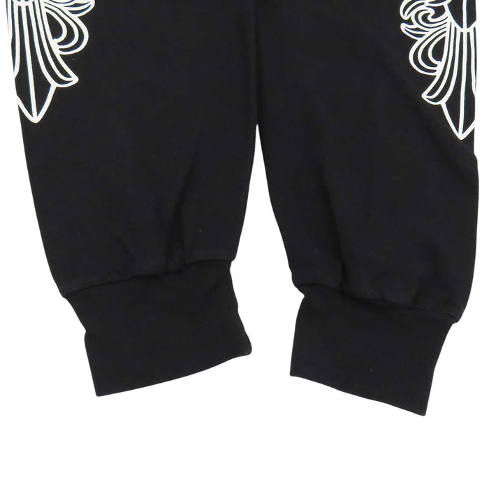 CHROME HEARTS 
CH ロゴ クロス クルーネック 
袖フローラル ホースシュー ロングスリーブ Tシャツ
