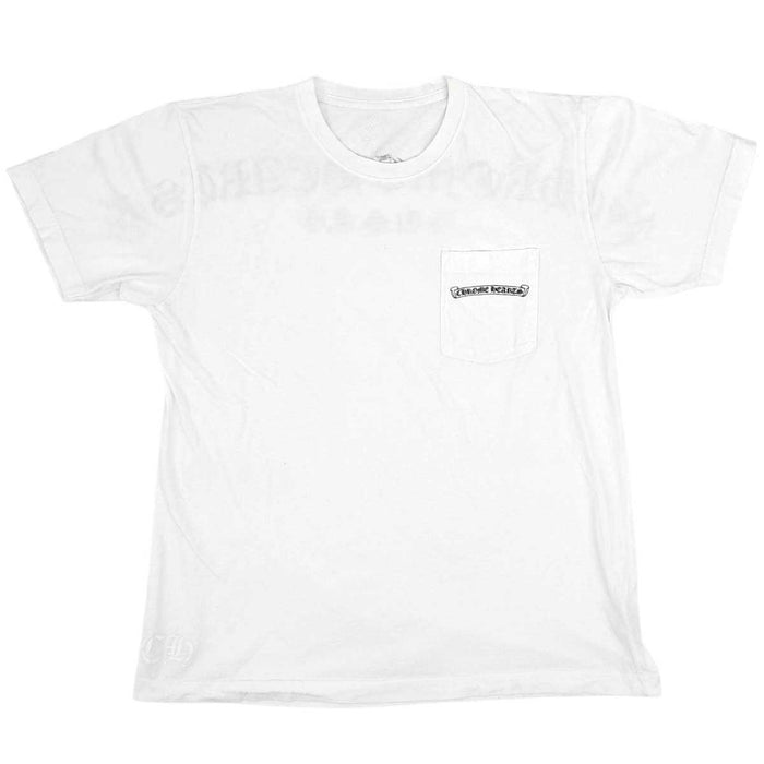 CHROME HEARTS 
USA スクロールラベル CHプラス コットン クルーネック 
バック アーチ ロゴ Tシャツ