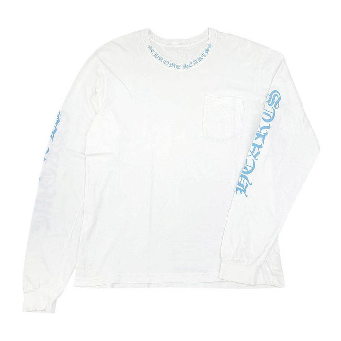 CHROME HEARTS 
アームロゴ CH コットン クルーネック 
ネックロゴ ロングスリーブ Tシャツ