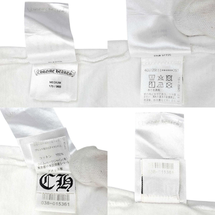 CHROME HEARTS 
CH コットン クルーネック 
ネックロゴ Tシャツ