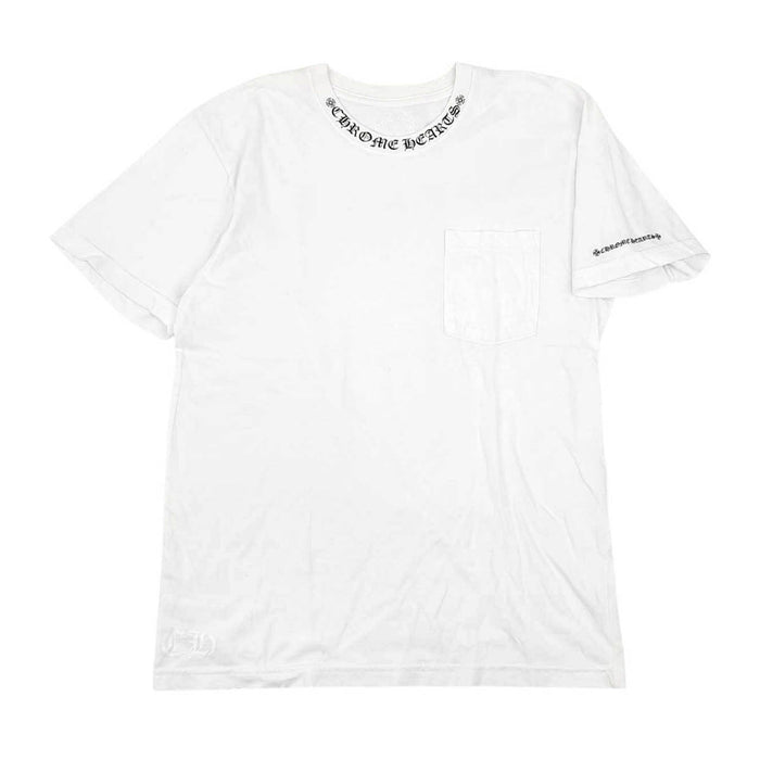 CHROME HEARTS 
CH コットン クルーネック 
ネックロゴ Tシャツ