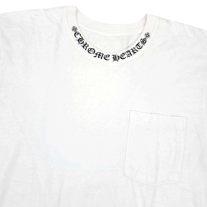 CHROME HEARTS 
CH コットン クルーネック 
ネックロゴ Tシャツ