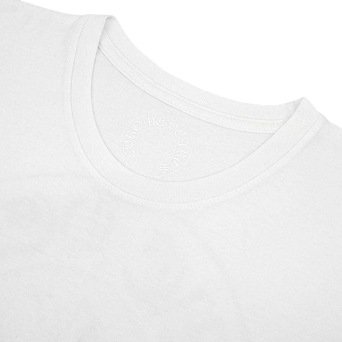 CHROME HEARTS 
CH スクロールラベル ロゴ コットン クルーネック 
ホースシュー プリント Tシャツ