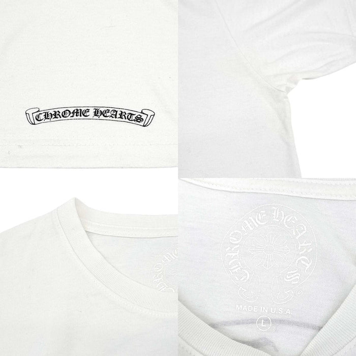 CHROME HEARTS 
CH スクロールラベル ロゴ コットン クルーネック 
ホースシュー プリント Tシャツ