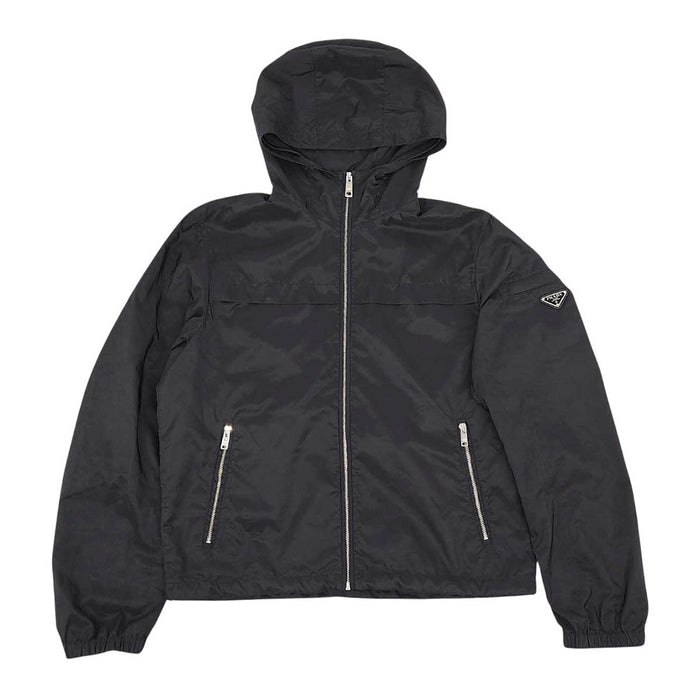 PRADA 
パーカー フード 
トライアングルロゴ フーデッド ジップアップ ジャケット