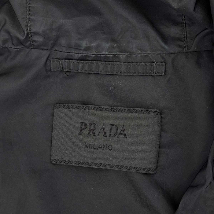 PRADA 
パーカー フード 
トライアングルロゴ フーデッド ジップアップ ジャケット