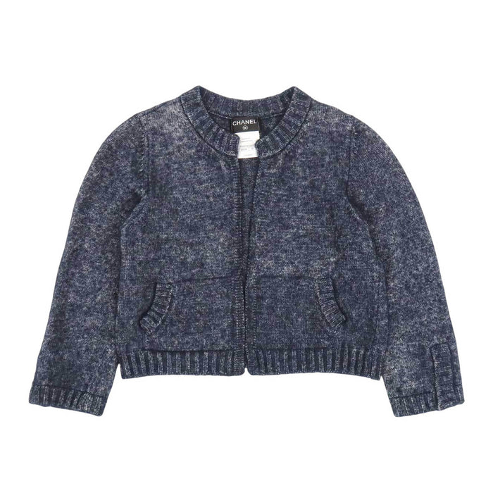 CHANEL 
COCO CC ロゴ シルク カシミヤ混 七分袖 
ココマーク ニット カーディガン