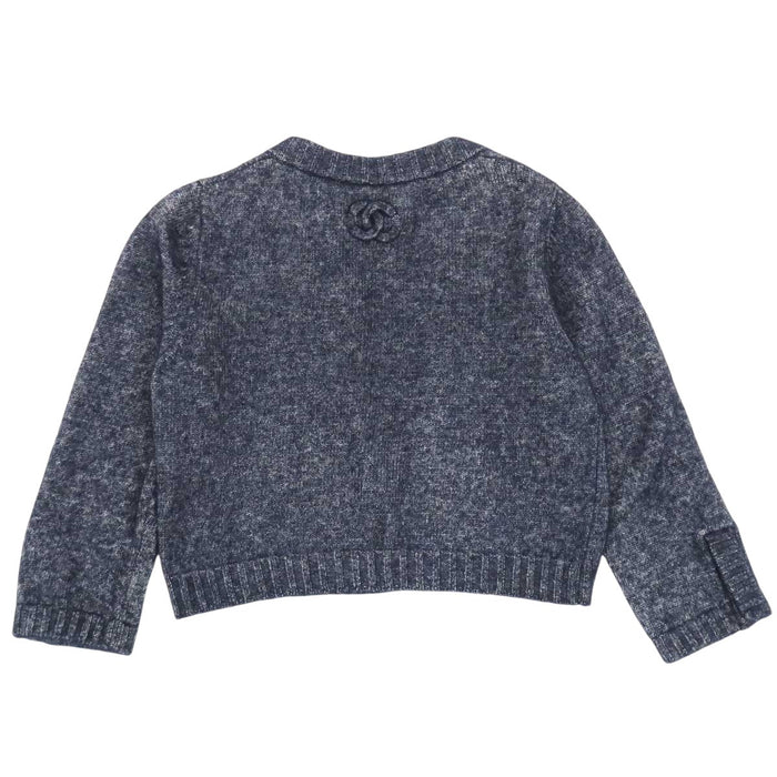 CHANEL 
COCO CC ロゴ シルク カシミヤ混 七分袖 
ココマーク ニット カーディガン