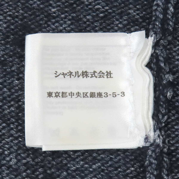 CHANEL 
COCO CC ロゴ シルク カシミヤ混 七分袖 
ココマーク ニット カーディガン