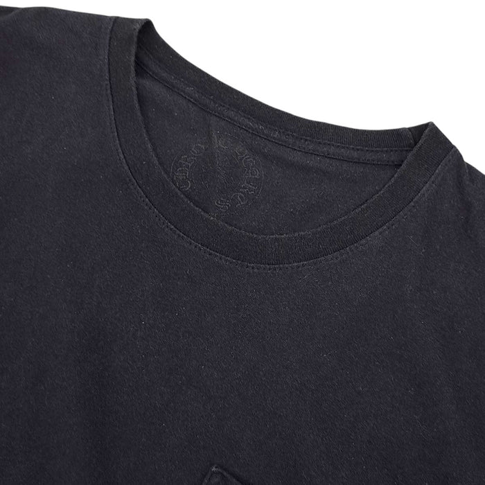 CHROME HEARTS 
CH ロゴ コットン クルーネック 
袖フローラル ホースシュー ロングスリーブ Tシャツ