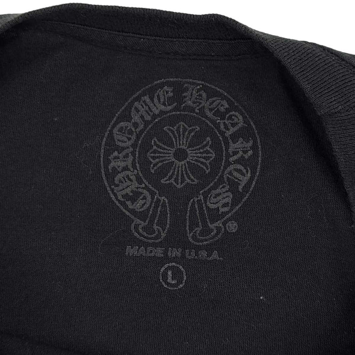 CHROME HEARTS 
CH ロゴ コットン クルーネック 
ネック ロゴ プリント Tシャツ