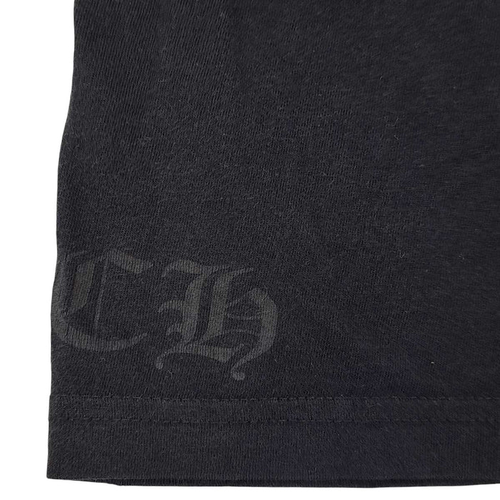 CHROME HEARTS 
CH FRL Circle Logo L/S Tee, T-shirt en coton à col rond avec logo 
Logo circulaire dégradé, manches longues ornées de motifs floraux