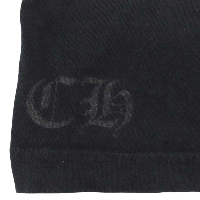 CHROME HEARTS 
CH ロゴ コットン クルーネック 
袖フローラルクロス ホースシュー ロングスリーブ Tシャツ