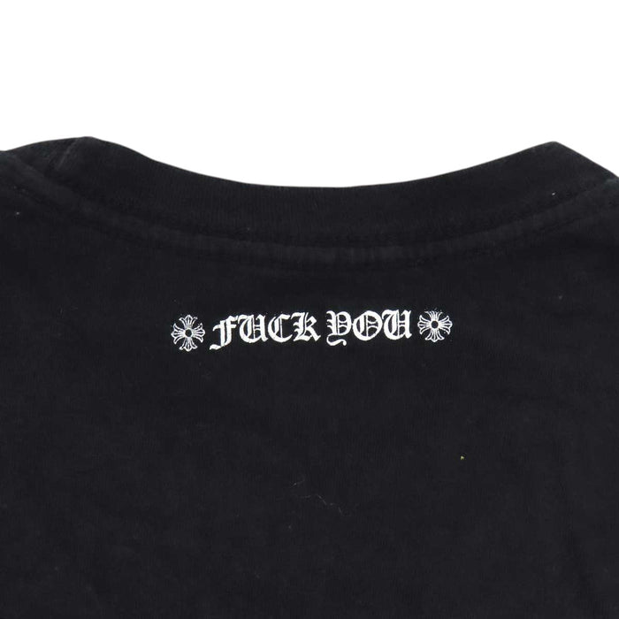 CHROME HEARTS 
CH ロゴ コットン クルーネック 
袖フローラルクロス ホースシュー ロングスリーブ Tシャツ