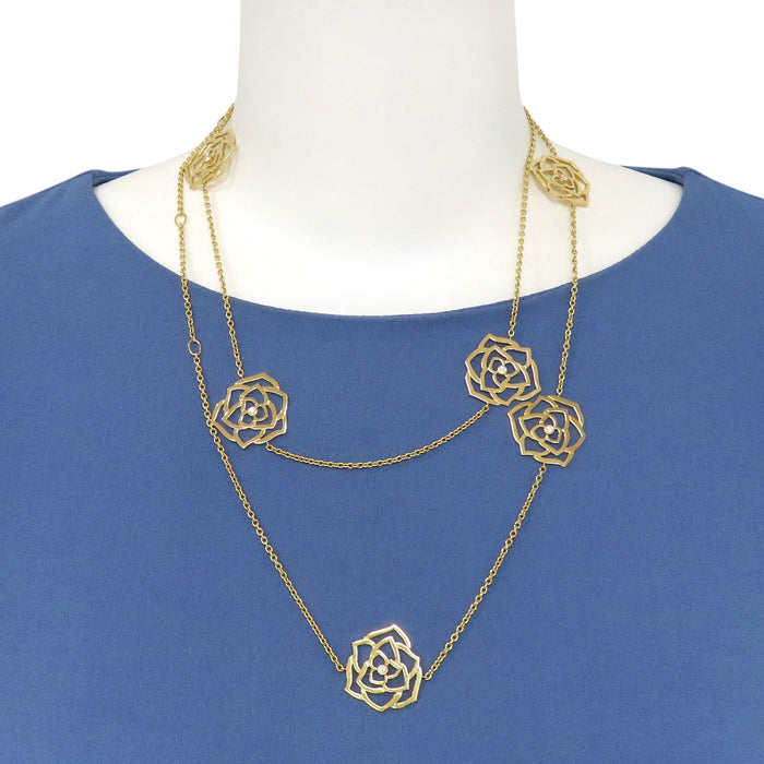 PIAGET 
Rose Diamond Necklace, 6 Motifs