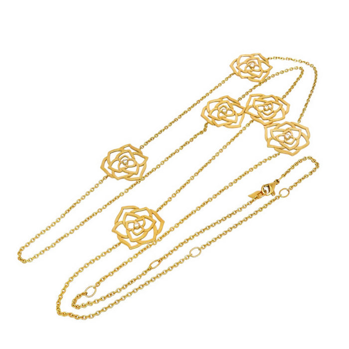 PIAGET 
Rose Diamond Necklace, 6 Motifs