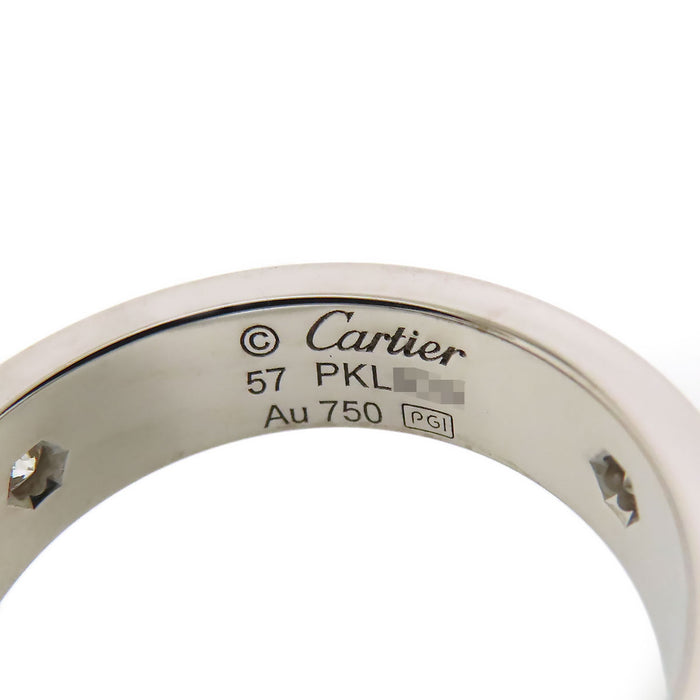 CARTIER 
Love Ring with Half Diamonds