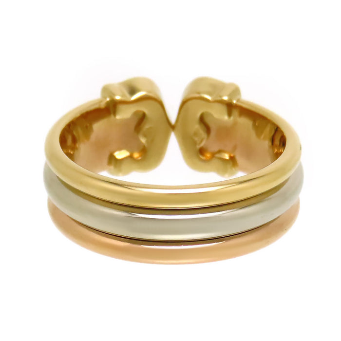 CARTIER 
2C スリーゴールド リング SM
