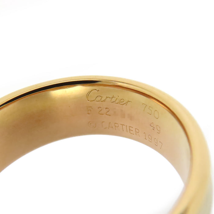 CARTIER 
2C スリーゴールド リング SM