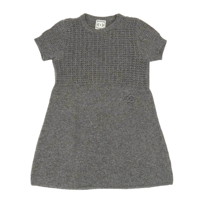 CHANEL 
COCO CC ロゴ スポーツライン ウール カシミヤ混 09A 
ココマーク ショートスリーブ ニット ワンピース