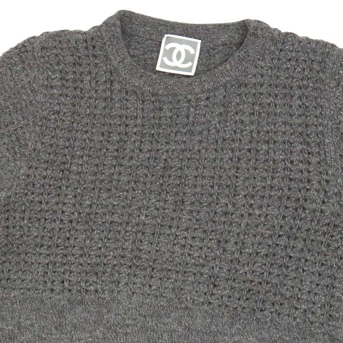 CHANEL 
COCO CC ロゴ スポーツライン ウール カシミヤ混 09A 
ココマーク ショートスリーブ ニット ワンピース
