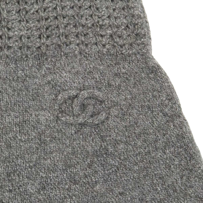 CHANEL 
COCO CC ロゴ スポーツライン ウール カシミヤ混 09A 
ココマーク ショートスリーブ ニット ワンピース