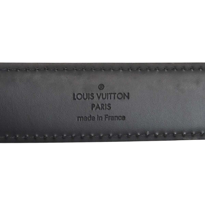 LOUIS VUITTON 
LV ロゴ レザー 
サンチュール エリプス ベルト 
ダミエグラフィット