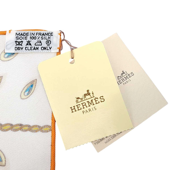 HERMES 
スカーフ 大判 シルク 
カレ 90 TRESORS RETROUVES 秘められた宝