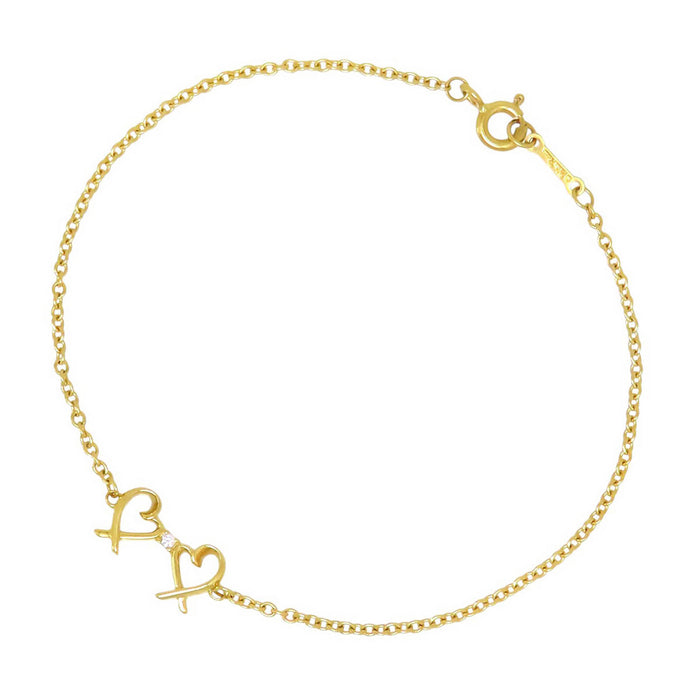 TIFFANY&Co. 
Double Loving Heart Bracelet