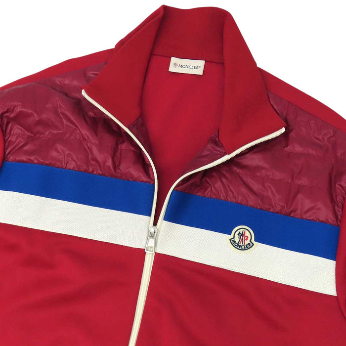 MONCLER 
ロゴ ワッペン ハイネック ジップアップ ナイロン ポリエステル 
MAGLIA CARDIGAN マグリア トラックジャケット