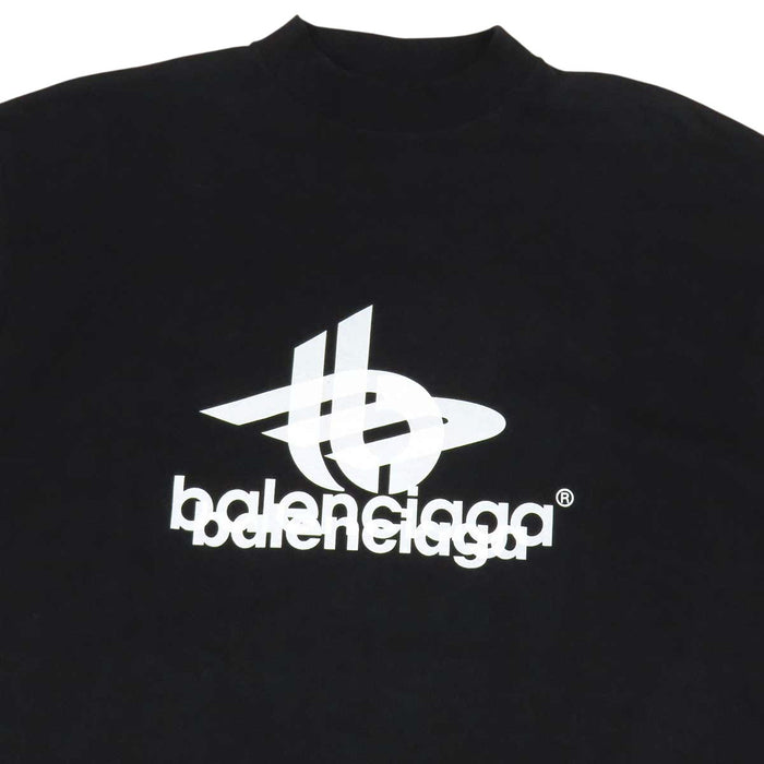 BALENCIAGA 
コットン クルーネック 
レイヤード スポーツロゴ Tシャツ