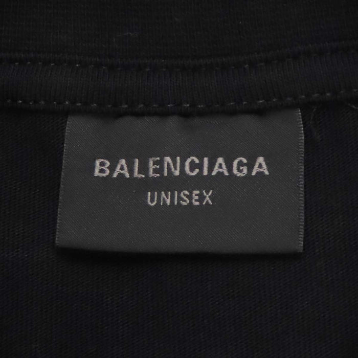 BALENCIAGA 
コットン クルーネック 
レイヤード スポーツロゴ Tシャツ