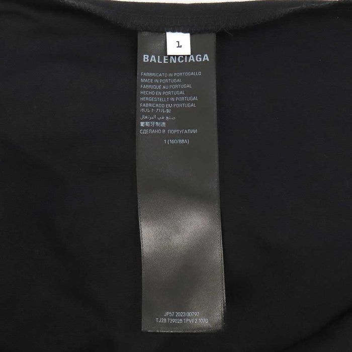 BALENCIAGA 
コットン クルーネック 
レイヤード スポーツロゴ Tシャツ