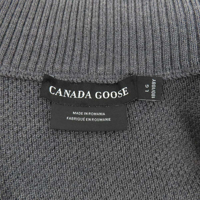 CANADA GOOSE 
Knit down patch zip-up high-neck wool nylon 
HyBridge panel jacket
