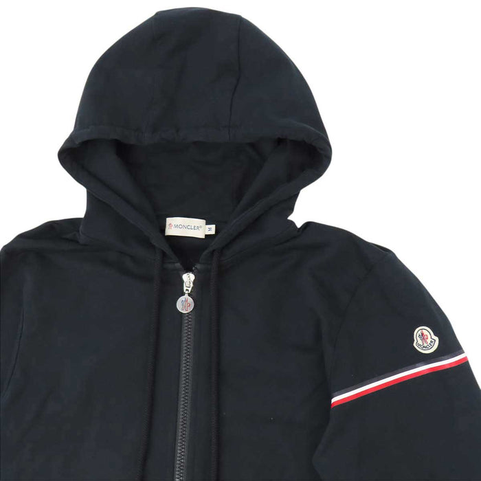MONCLER 
ロゴ ワッペン スウェット フーディ コットン 
MAGLIA CARDIGAN ジップアップ パーカー