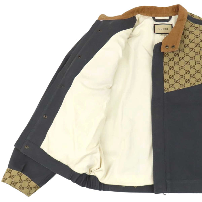 GUCCI 
ロゴ スタンドカラー コーデュロイカラー 
GGキャンバス コットン ジャケット