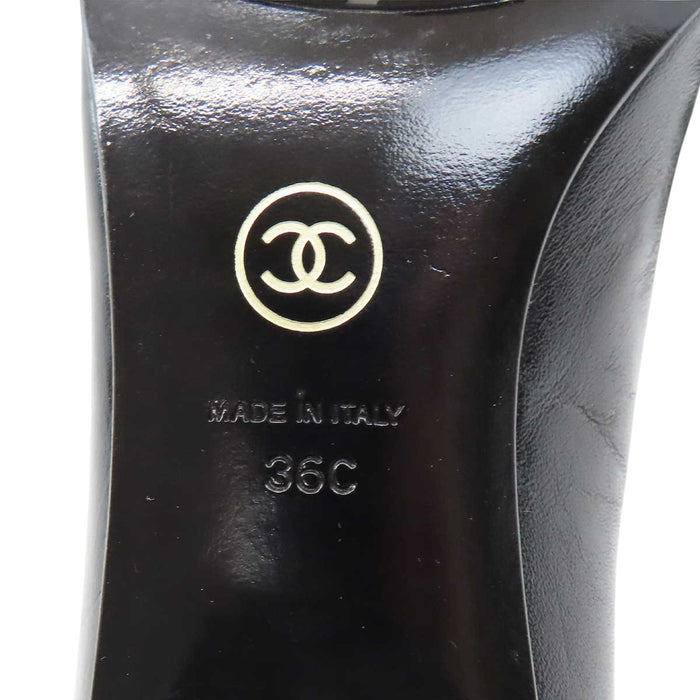 CHANEL 
COCO CC ロゴ レザー 
ココマーク チェーン ロングブーツ